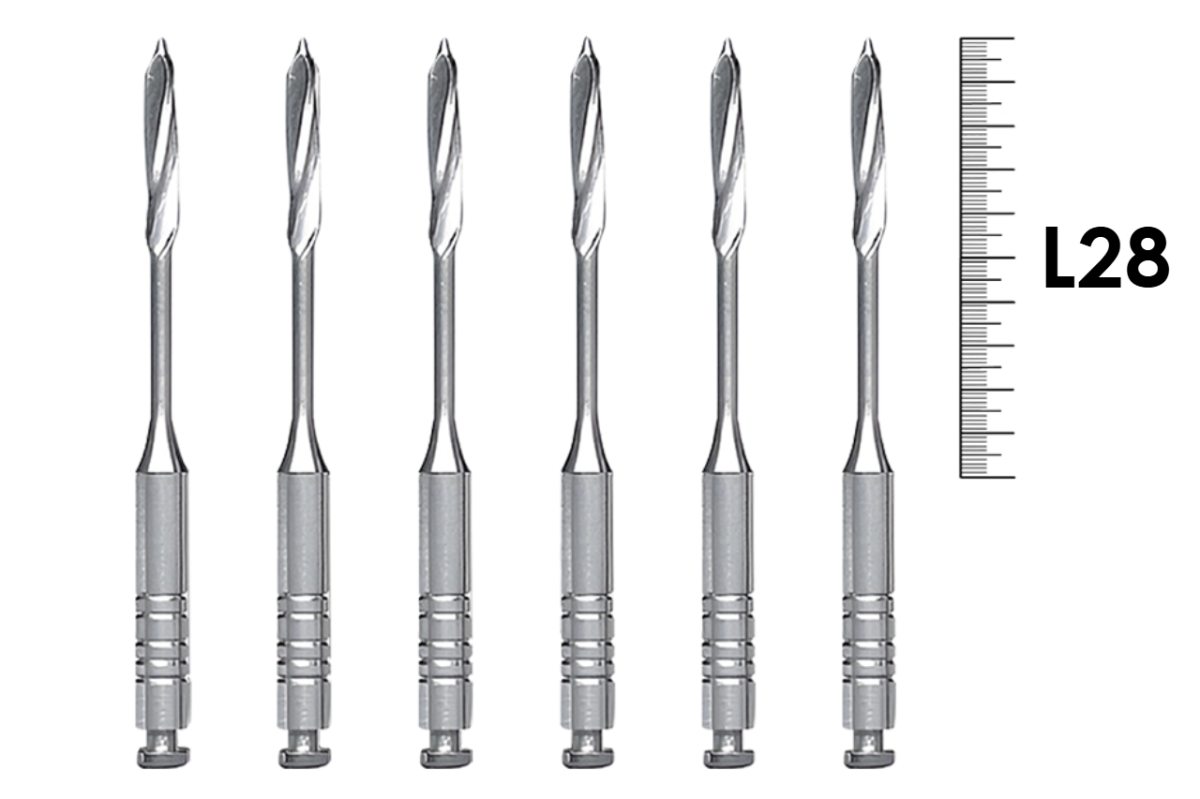 Gates RA 28мм №5 (6 шт), Dentsply Sirona - дрильборы, расширитель устьев корневых каналов, машинный