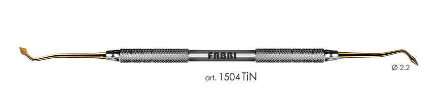 Инструмент 1504 TiN, ручка d 6 мм, Fabri - для моделирования, покрытие нитрид титана