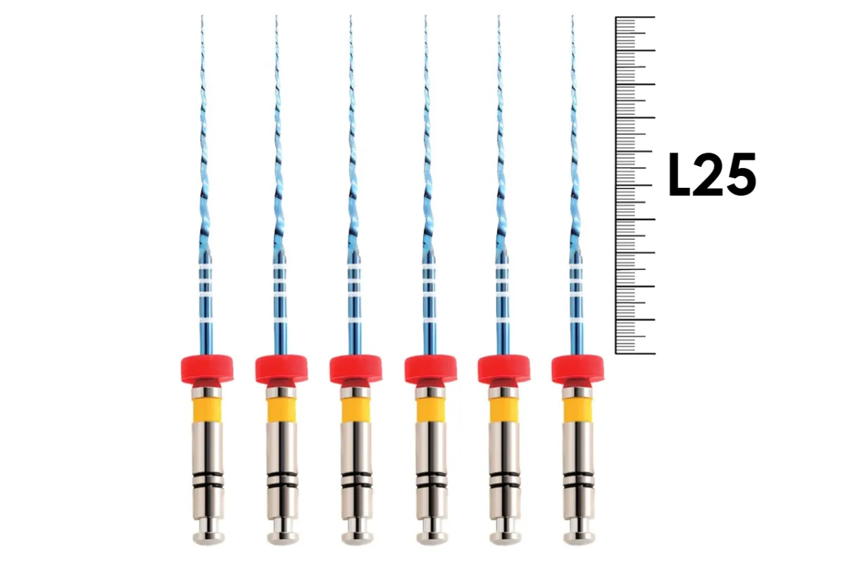 UltraFiles Blue (Heat Activation) 25мм .04 №20 (6 шт), Еврофайл - машинные файлы