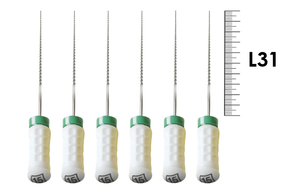 Flexoreamer 31мм №15 (6 шт), Dentsply Sirona - ручные файлы, гибкий расширитель корневого канала