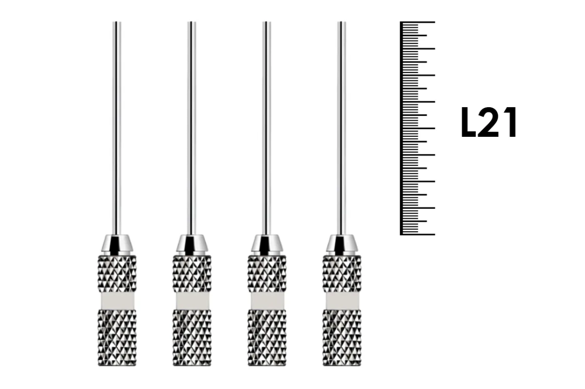 Finger Plugger (Фингер плаггер) 21мм №3 (4 шт), Dentsply Sirona - уплотнитель гуттаперчи для вертикальной конденсации, ручной, нержавеющая сталь