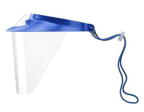 Op-d-op face shield (i) экраны защитные с козырьком для лица из пластмассы синий