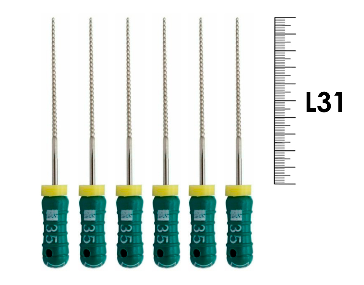 K-Reamer Pro-Endo 31мм №35 (6 шт), VDW - ручные файлы, каналорасширители