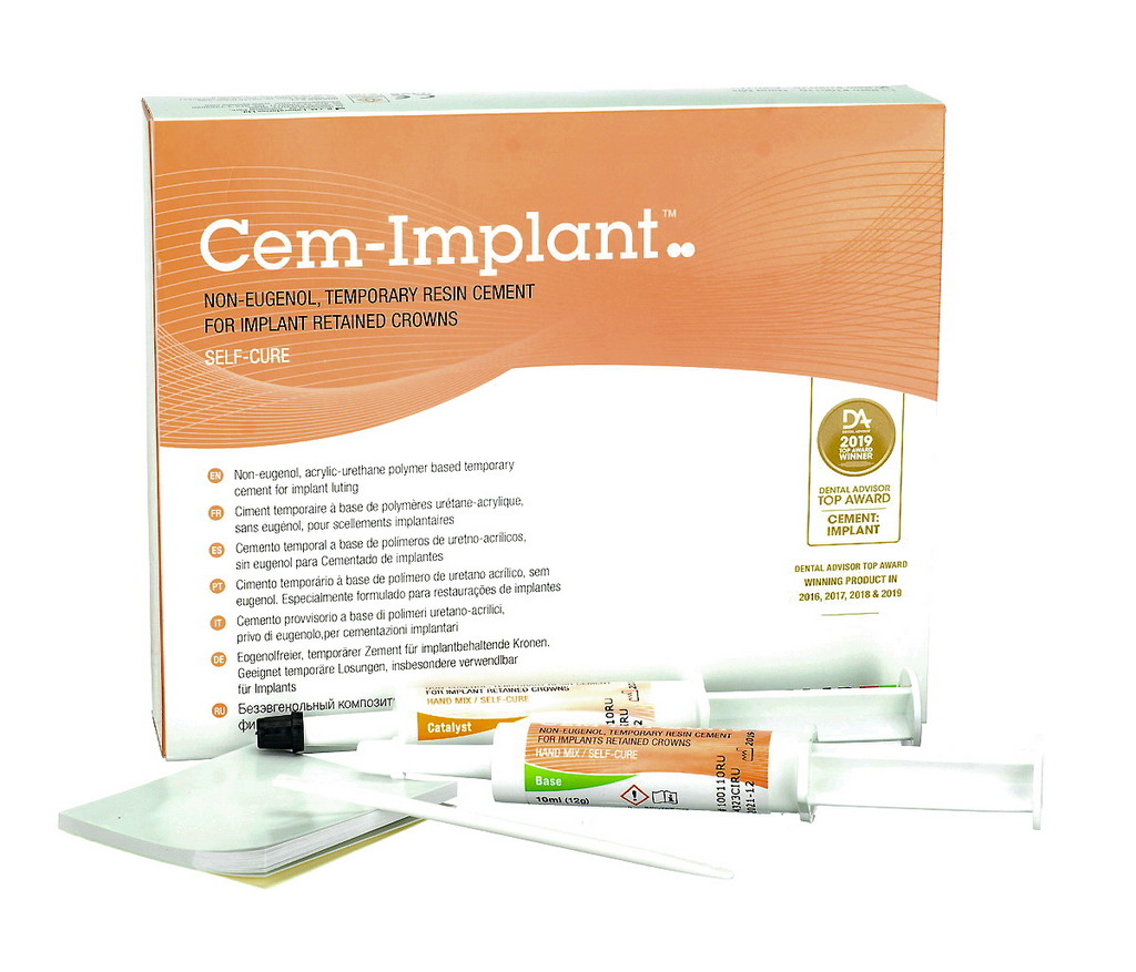 Cem Implant Hand Mix (2 х 10 мл), цемент для фиксации реставрационных работ на имплантах