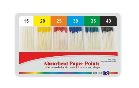 Абсорберы PP01-35, размер 35, President Dental - штифты бумажные