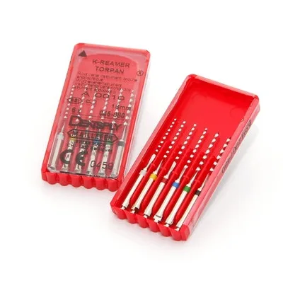 K-Reamer Torpan RA 25мм №15-40 (6 шт), Dentsply Sirona - машинные файлы, дрильборы, нержавеющая сталь, ассорти