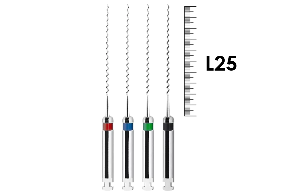 Root Fillers L / Рут Филлеры L 25мм №25-40 ассорти, VDW - эндодонтические каналонаполнители, машинные