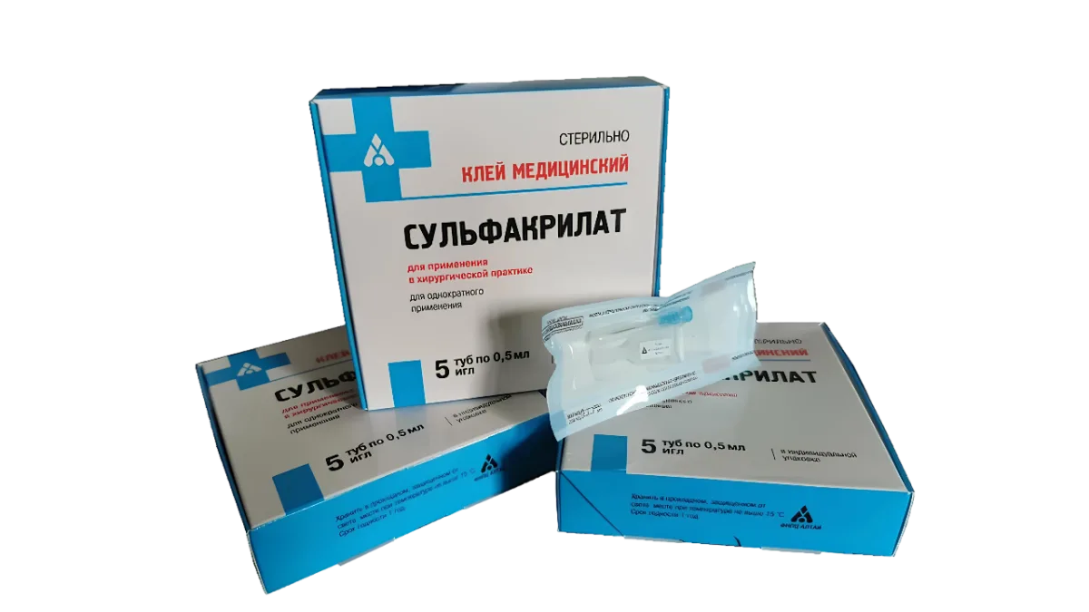 Сульфакрилат, медицинский клей, НТО Медицинские инновации