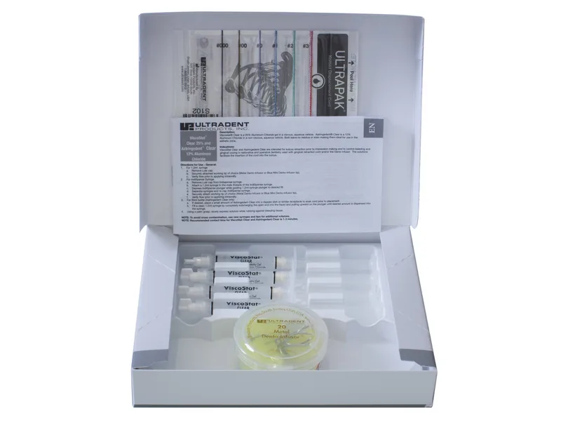 ViscoStat Clear Dento-Infusor Kit коагуляционный гемостатик 4х1,2 + 20 насадок