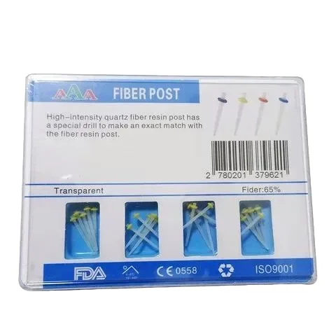 Штифты стекловолоконные FIBER POST №1, 1.2 мм (0,12) Прозрачный-Жёлтый (20шт.+ 4шт развертка)  Incidental