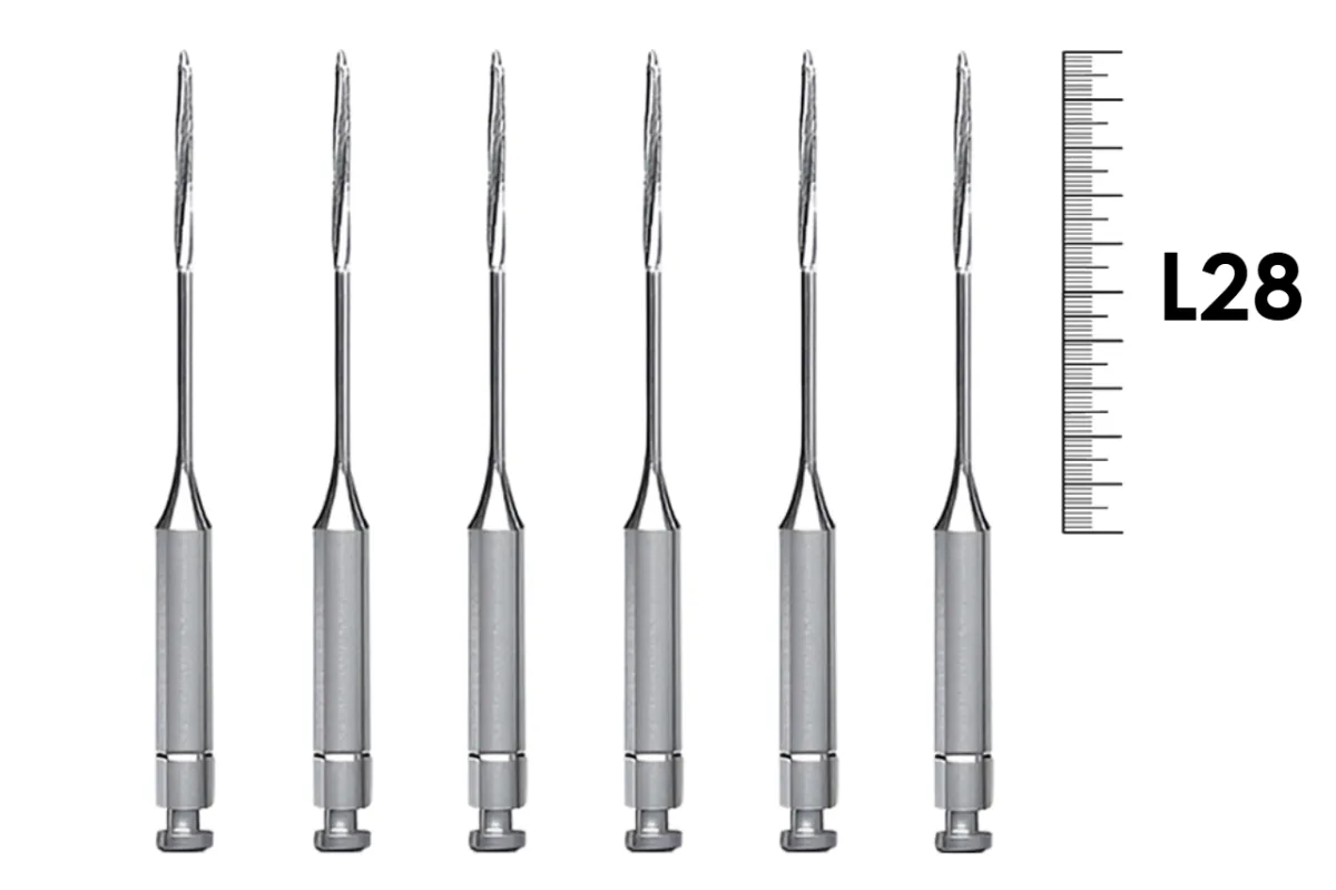 Gates RA 28мм №1 (6 шт), Dentsply Sirona - дрильборы, расширитель устьев корневых каналов, машинный