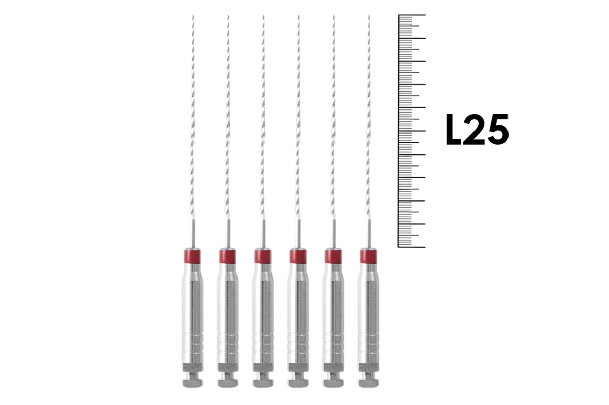 Engine Reamers №25 (6 шт), Mani - машинные файлы, дрильборы