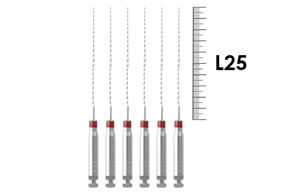 Engine Reamers №25 (6 шт), Mani - машинные файлы, дрильборы