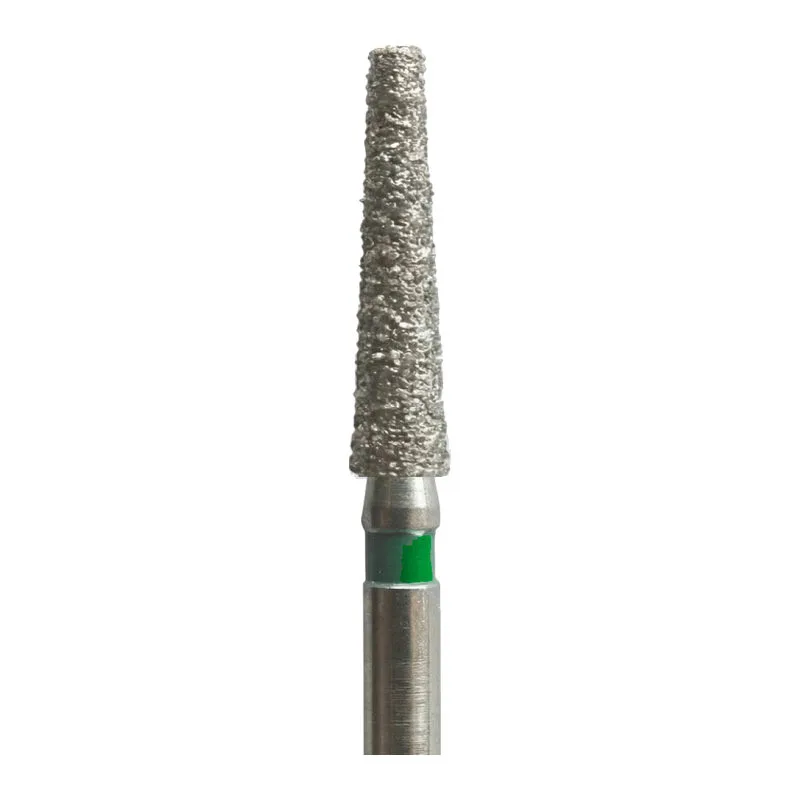 Бор алмазный 848 018 FG, зеленый, Форма: конус с плоским концом (5 шт), Jota