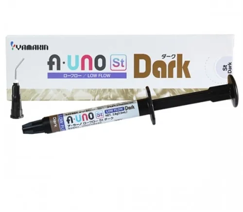 A-UNO Low Flow St Dark 2.8 г (1.5 мл) композит жидкотекучий стоматологический с эффектом камуфляжа, для реставраций одним оттенком, YAMAKIN