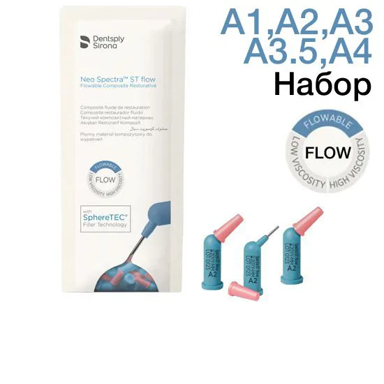 Neo Spectra ST Flow Compula Intro Kit, набор в капсулах (24 x 0.25 г. ), Dentsply