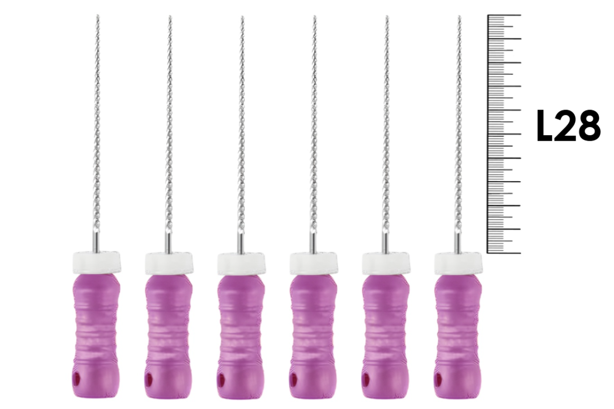 K-File ReadySteel 28мм №06 (6 шт), Dentsply Sirona - ручные файлы, каналорасширители, в стерильном блистере
