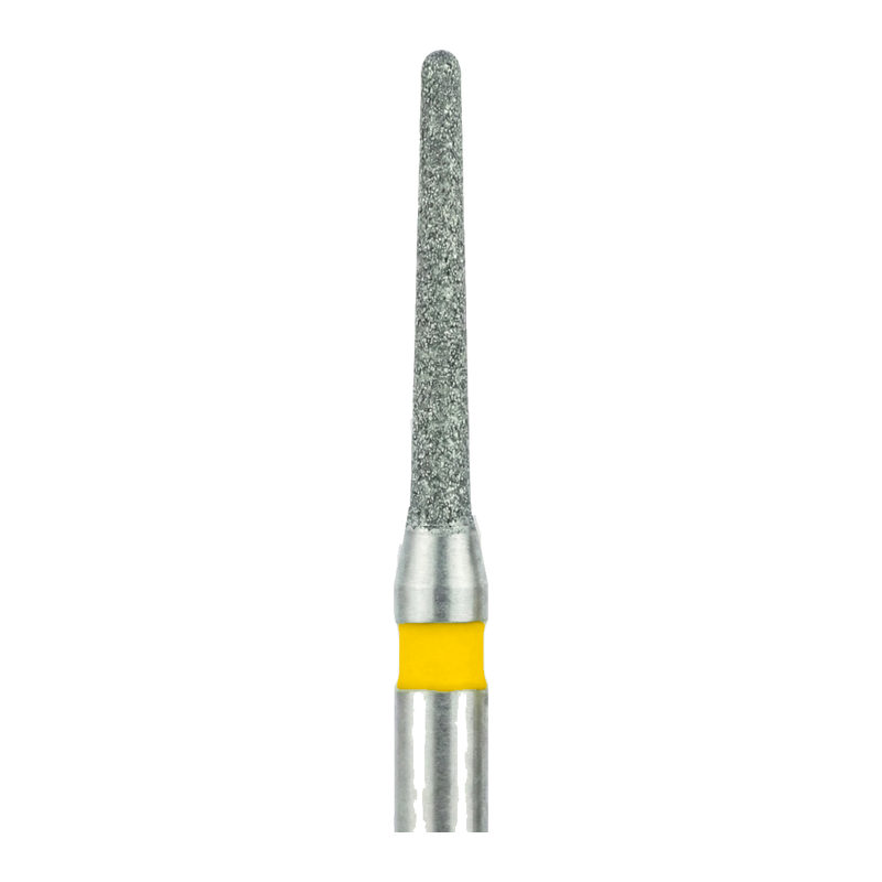 Бор алмазный 852 012 FG, желтый, Форма: конус заостренный тонкий (5 шт), Jota