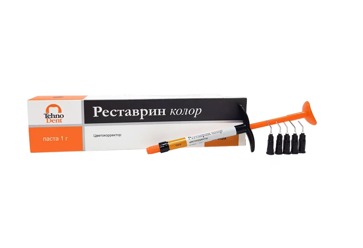 Реставрин Колор Цвет Охра (1шпр x 1г) композитная паста