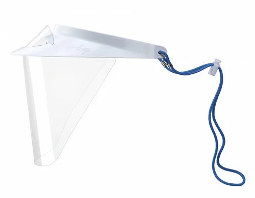 Op-d-op face shield (i) экраны защитные с козырьком для лица из пластмассы белый