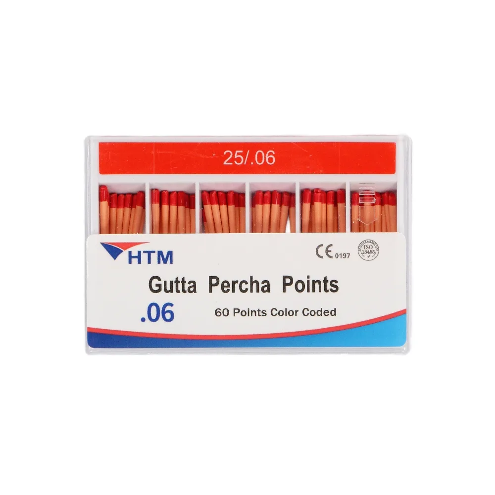 Штифты гуттаперчевые HTM .06, размер 25 (60 шт.), HTM Dent