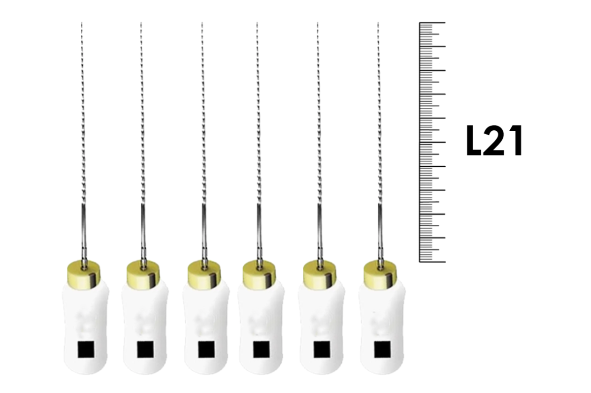 K-File Nitiflex 21мм №45 (6 шт), Dentsply Sirona - ручные файлы, каналорасширитель супергибкий из NiTi сплава