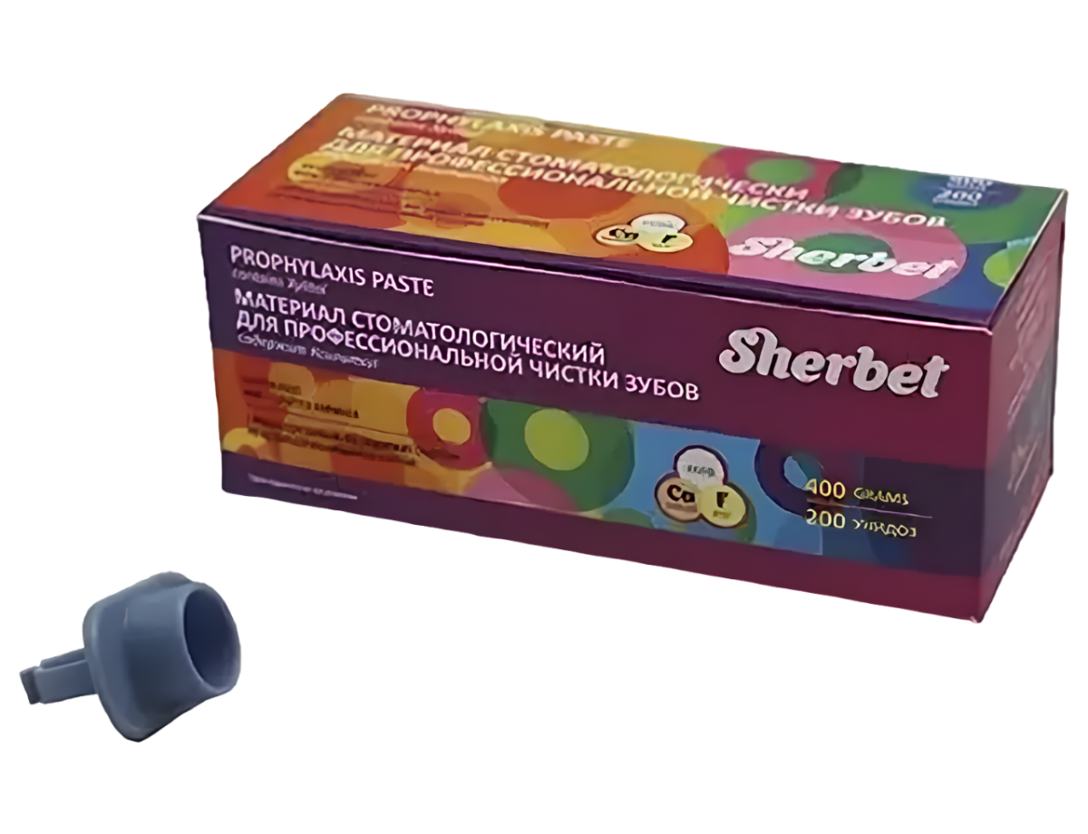 Sherbet Prophylaxis Paste, вкус манго, зернистость средняя, 200 унидоз