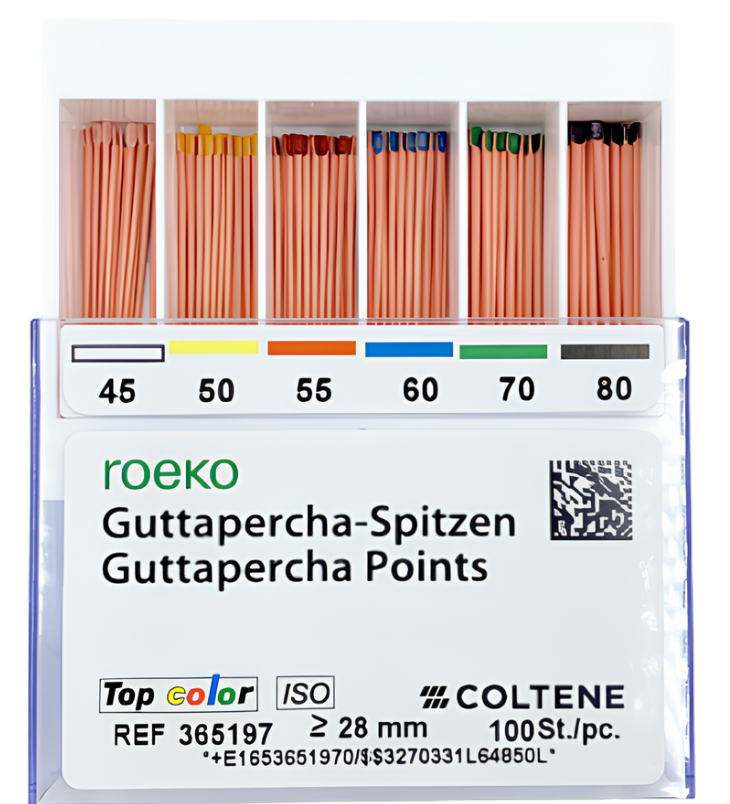 Гуттаперчевые штифты 02/N15-45 (100шт), Roeko Coltene
