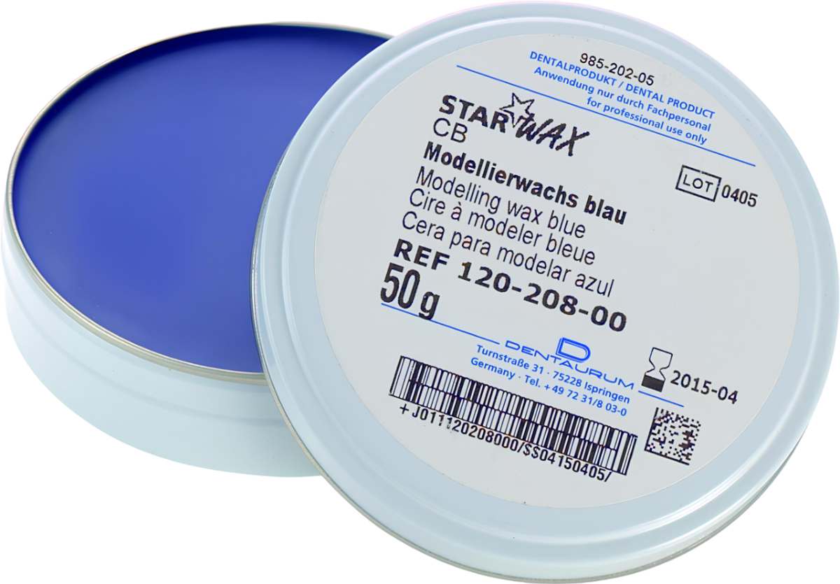 Моделировочный воск StarWax CB, синий - (50гр.)
