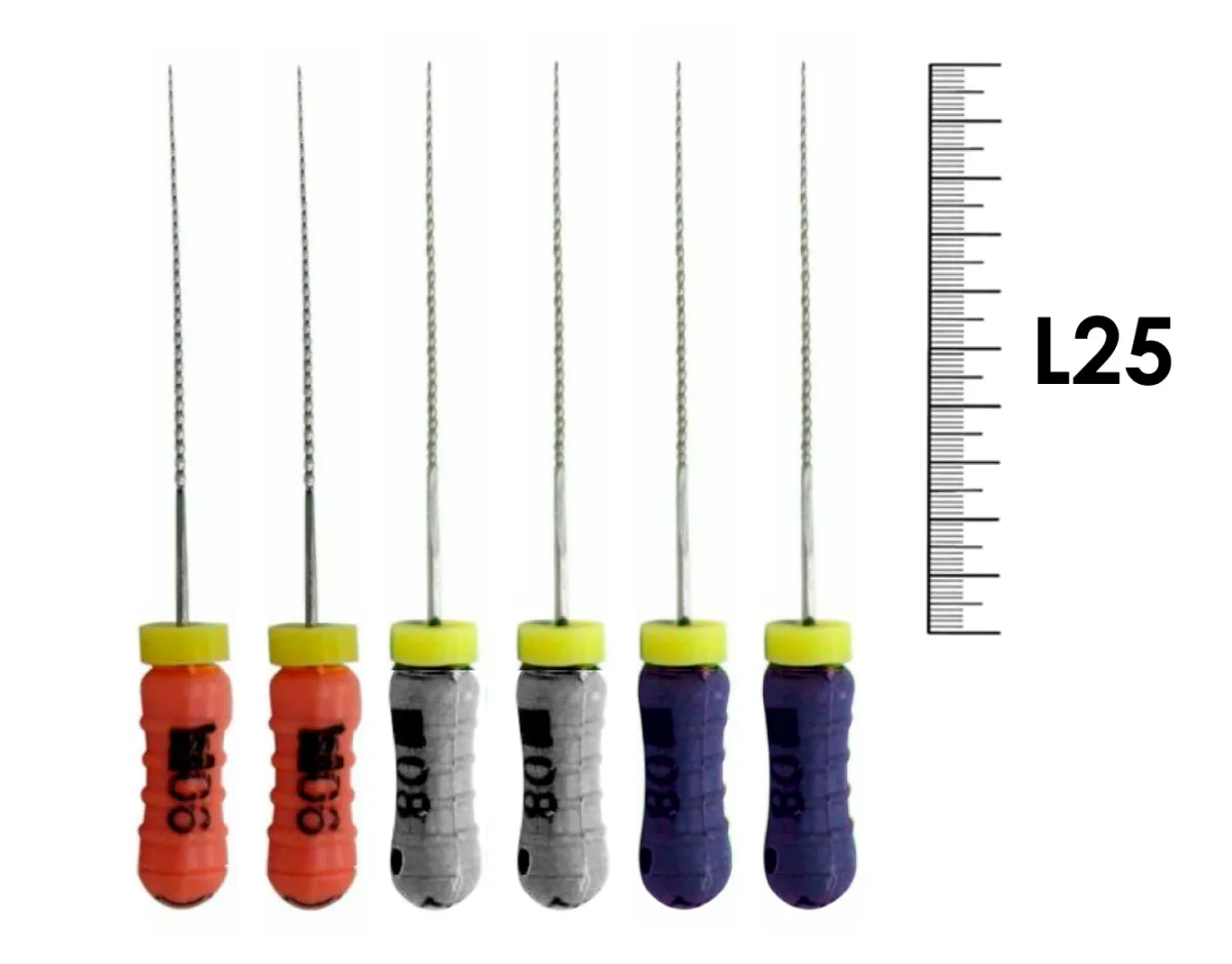 K-Reamer Pro-Endo 25мм №06-10 (6 шт), VDW - ручные файлы, каналорасширители, ассорти