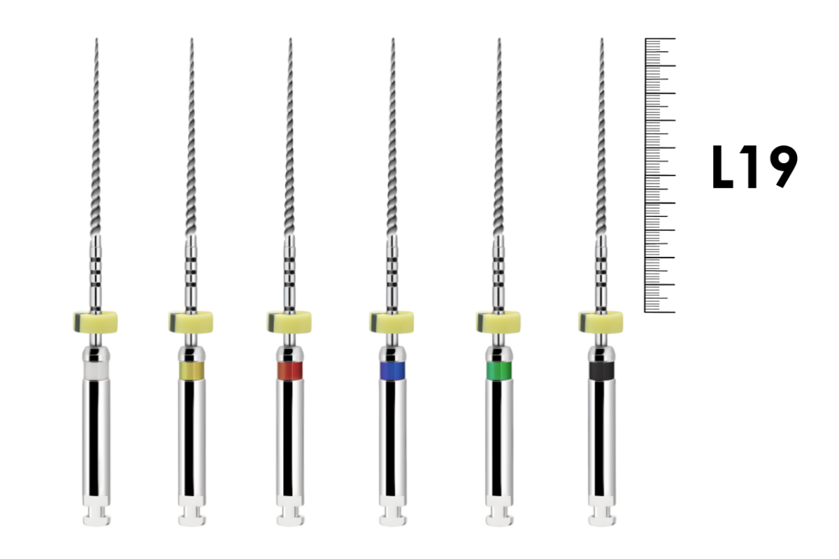 ProFile O.S. 19мм №1-6 ассорти (6 шт), Dentsply Sirona - машинные файлы, каналорасширители, никель-титан