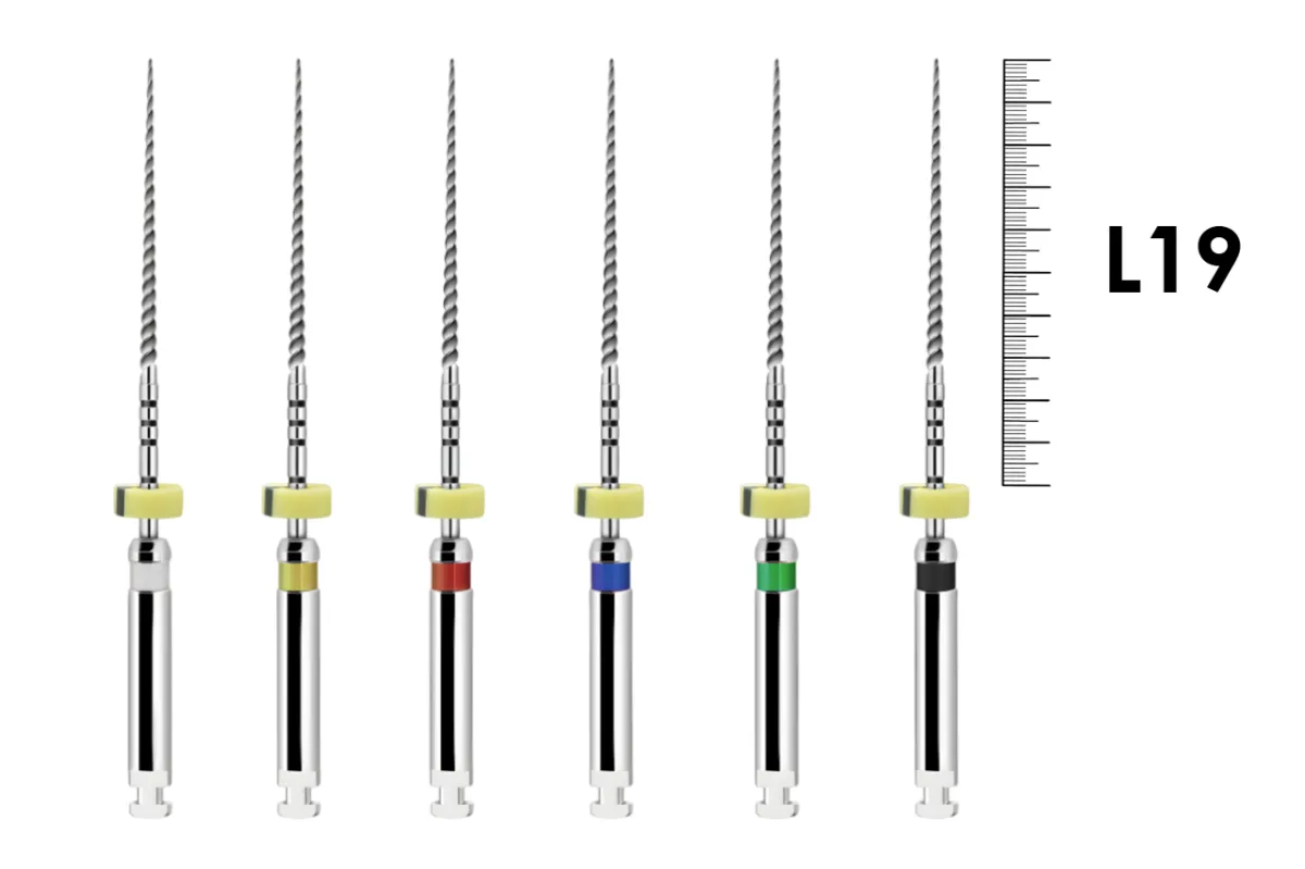 ProFile O.S. 19мм №1-6 ассорти (6 шт), Dentsply Sirona - машинные файлы, каналорасширители, никель-титан