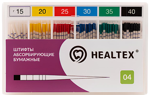 Штифты бумажные Healtex с маркировкой - 04./30 100 шт.