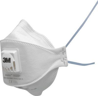 Защитная маска 3M Aura 9322+ класс защиты 2 FFP2 NR D, 1 шт. в уп