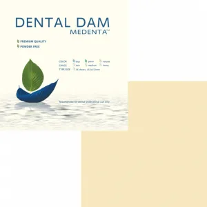 Платки для коффердама латексные, толстые, нейтральные, Medenta - завесы