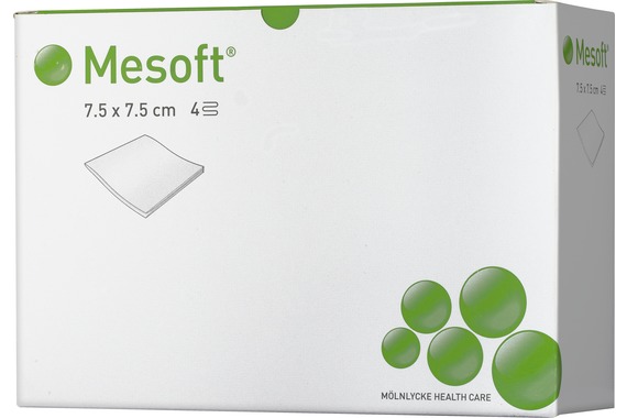 4-слойные салфетки Mesoft, стерильные 40 г. 7,5х7,5 см 150шт