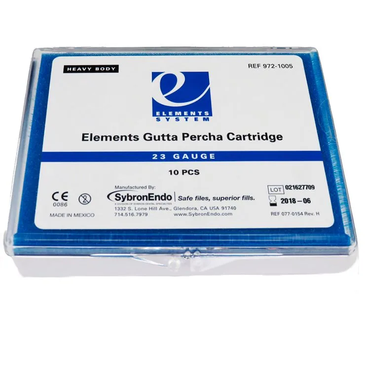 Elements Gutta Percha Cartridge (972-1005), 23 GA высокая вязкость /10 шт./