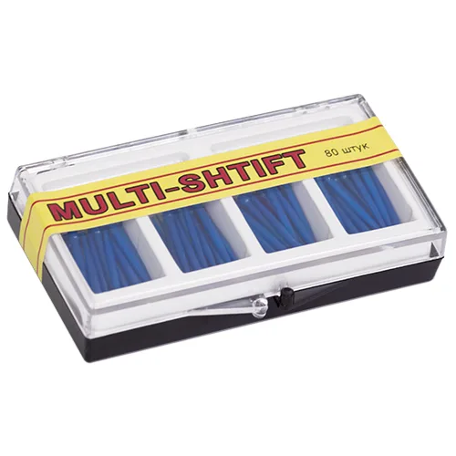 Беззольные штифты Multi-Shtift синие диаметр 1,6 мм (80шт.), РуДент