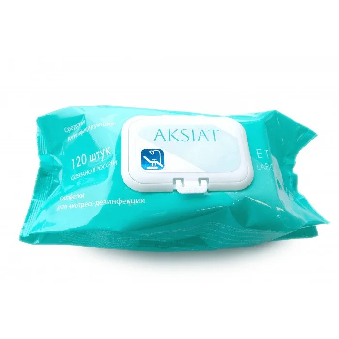 Салфетки дезинф. AKSIAT (Блок) (120 шт) Вита Пул