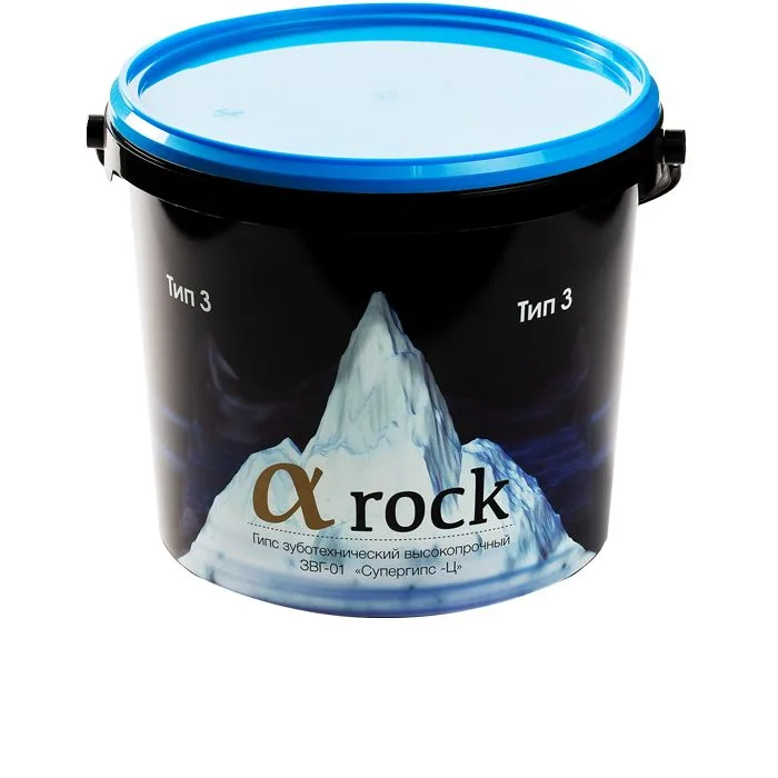 Супергипс Альфа Рок (a rock) III класс, Голубой - ведро 5кг, Целит