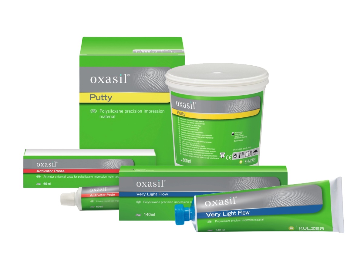 Oxasil набор, Putty, Very Light Flow, Activator - (1 x 900мл., 1 x 140мл., 1 x 60мл.)