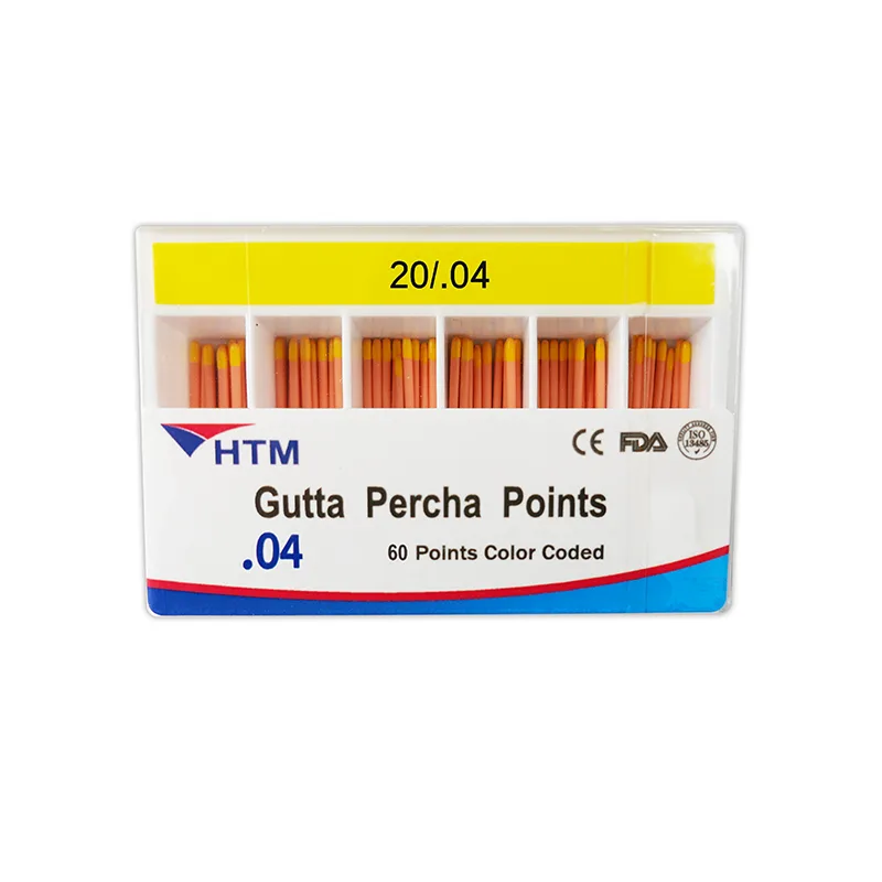 Штифты гуттаперчевые HTM .04, размер 20 (60 шт.), HTM Dent