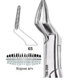 Щипцы №65, Surgicon - для удаления корней верхней челюсти