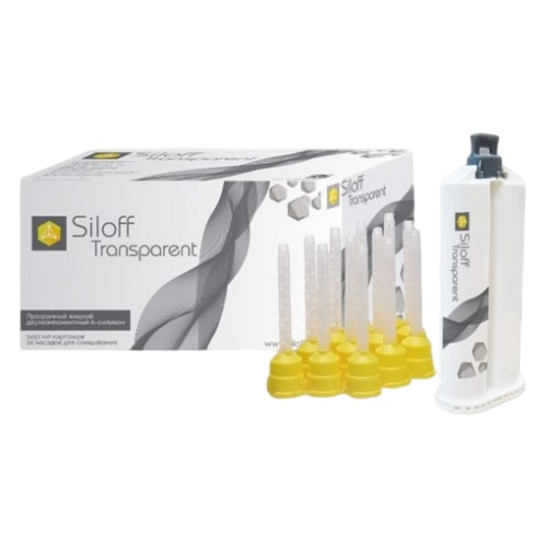 Силикон дублирующий Siloff Transparent 70H, (50 мл)