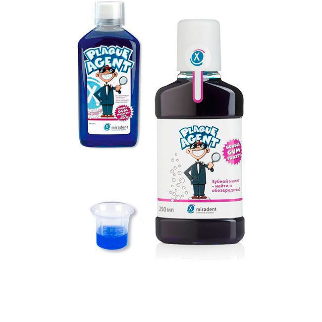 Plaque Agent-Ополаскиватель-индикатор налета детский - (1х250мл.)
