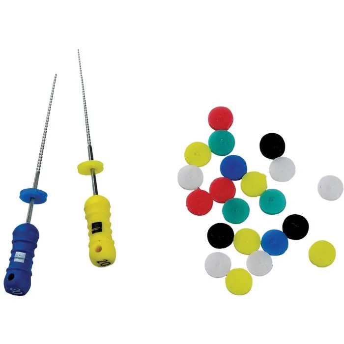 Endo-Stops 6 цветов (120 шт), DiaDent - аксессуары для эндодонтии, силиконовые стопперы