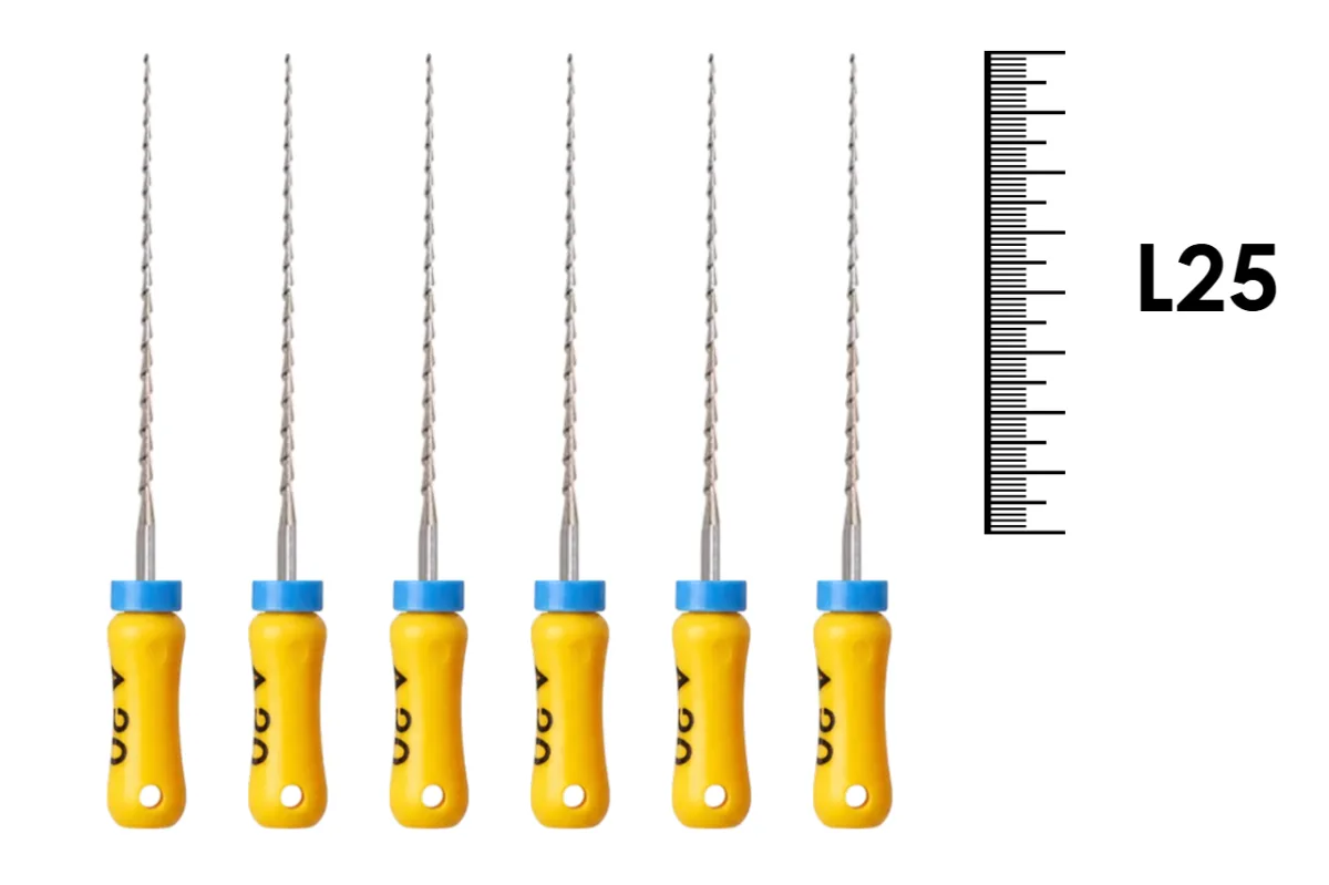 K-Reamer 25мм №20 (6 шт), NIC - ручные файлы, каналорасширители