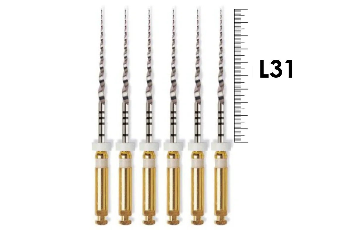 ProTaper Universal 31мм S2 (6 шт), Dentsply Sirona - машинные файлы, белые