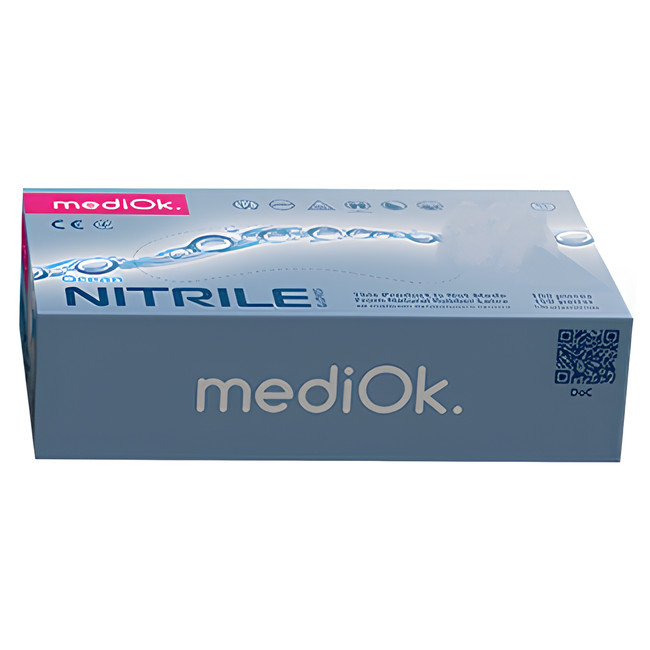 Перчатки нитриловые MediOk разноцветные XS 100 шт (50 пар)
