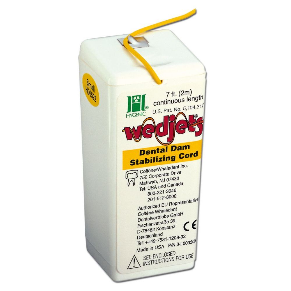 Фиксирующий корд Wedjets Stabilizing Cord Тонкий S, желтый 2.1м (H06522)